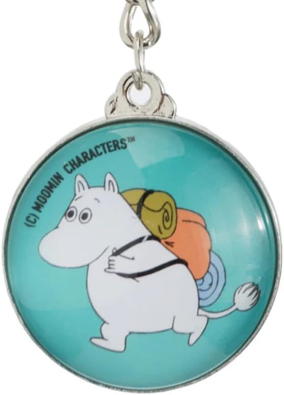 Moomin Moomintroll Adventure Keyring - Turquoise - Light Blue - Glass - Aamu.co.uk - NordicBuddies - Aamu.co.uk