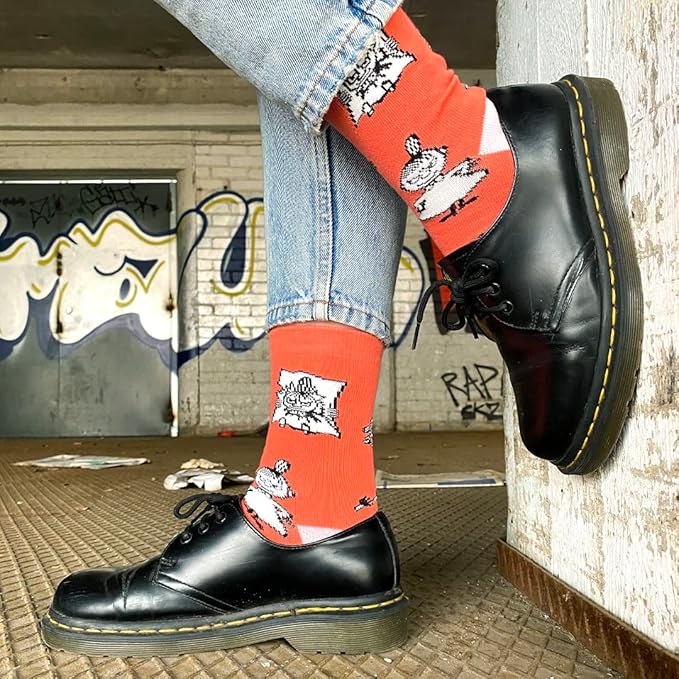 Little My Happiness Ladies Moomin Socks, Red, EU36-42 - Aamu.co.uk - NordicBuddies