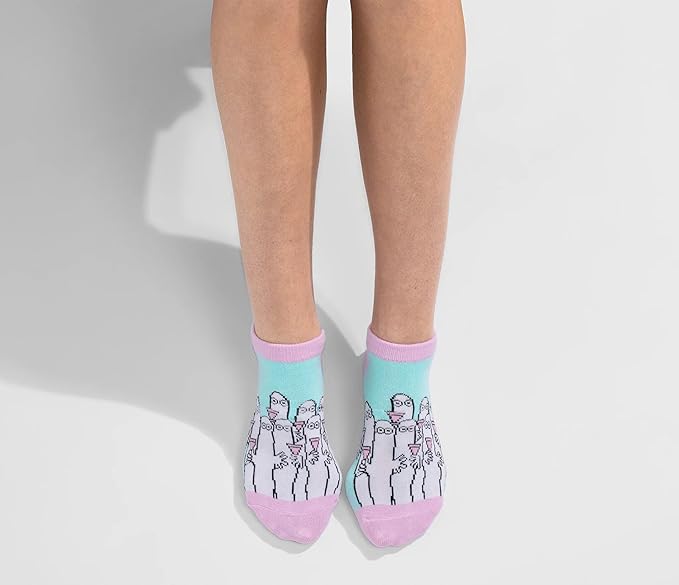 Hattifatteners Ladies Ankle Moomin Socks - Turquoise - Size EU36-42, UK3-8 - Aamu.co.uk - NordicBuddies - Aamu.co.uk