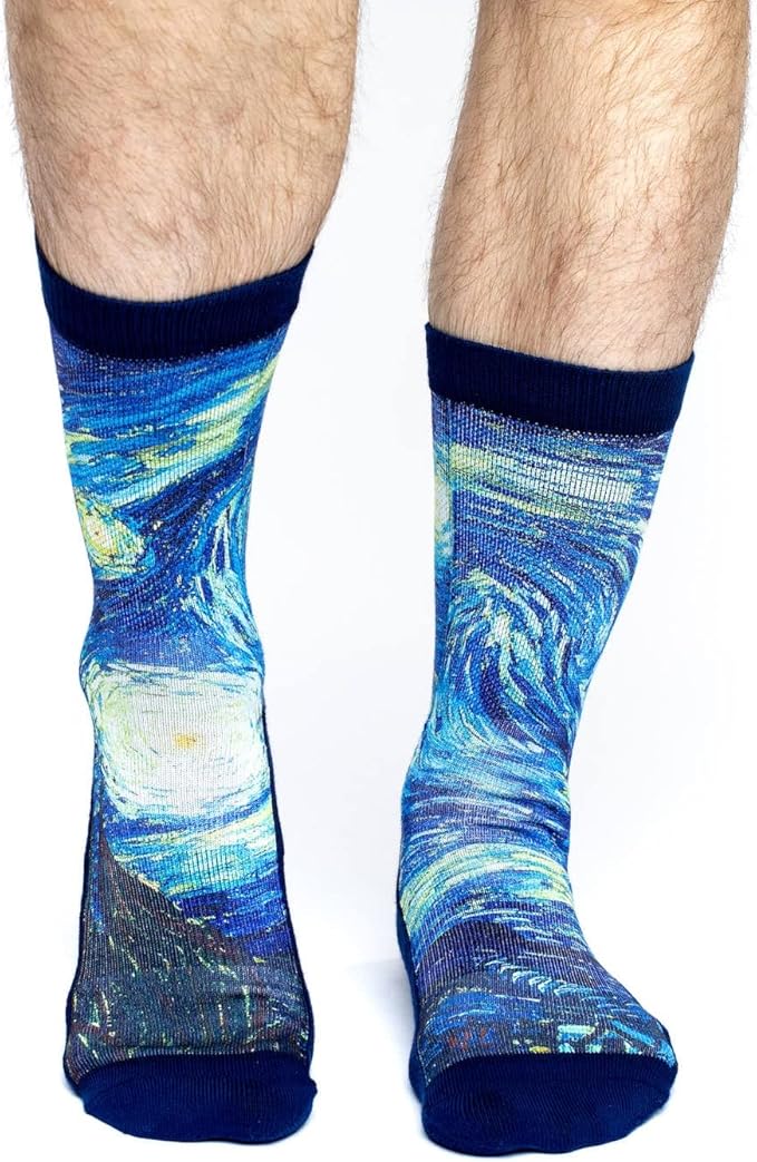 Good Luck Sock Men's The Starry Night (Van Gogh) Socks, Adult - Aamu.co.uk - Good Luck Socks - Aamu.co.uk