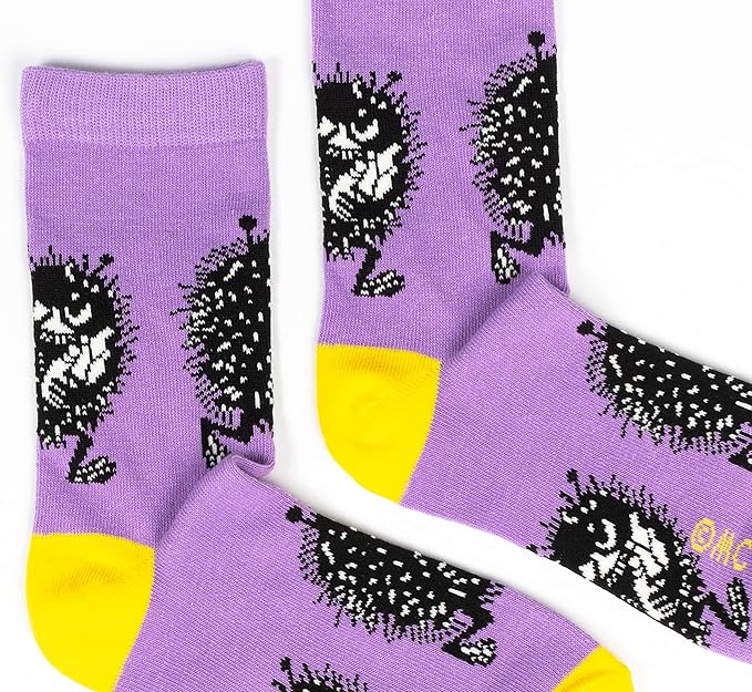 Stinky's Getaway Ladies Moomin Socks, Purple, EU36-42 - Aamu.co.uk - NordicBuddies - Aamu.co.uk