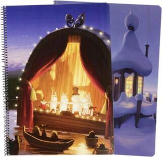Moomin Wirebound Spiralbound Notebook A4/80 - Squares - Random cover Image - Aamu.co.uk - Aamu Foods - Aamu.co.uk