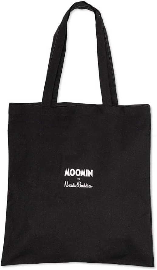 The Groke's Evening Walk Moomin Tote Bag, Black, One size - Aamu.co.uk - NordicBuddies - Aamu.co.uk