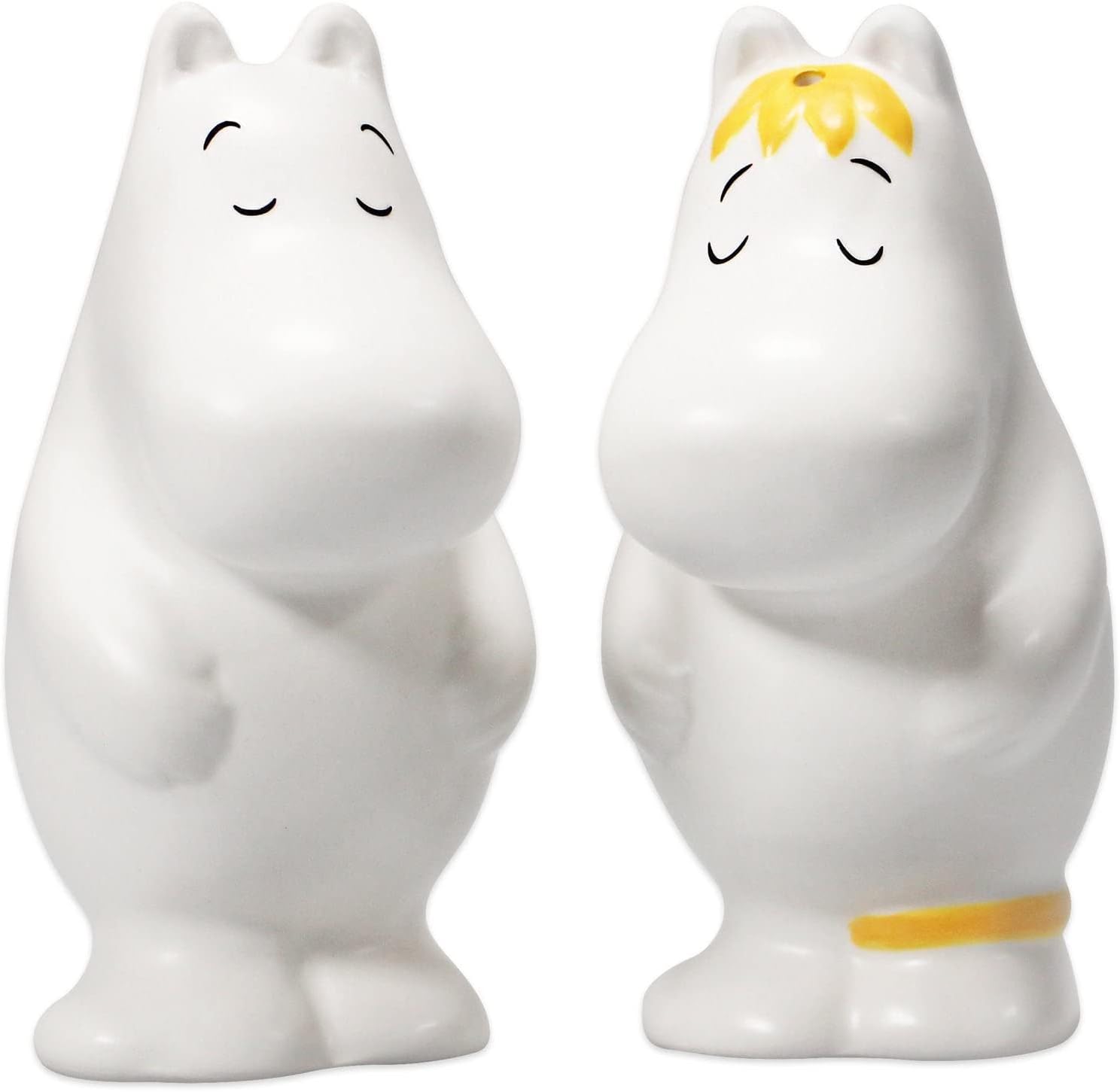 Moomin 'Hug' Shaped Salt & Pepper Shakers, White - Aamu.co.uk - Half Moon Bay - Aamu.co.uk
