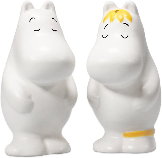 Moomin 'Hug' Shaped Salt & Pepper Shakers, White - Aamu.co.uk - Half Moon Bay - Aamu.co.uk