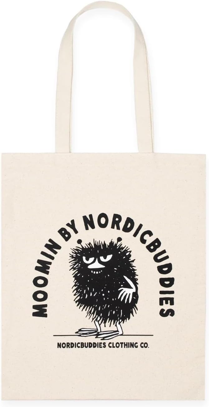 Stinky Plotting, Moomin Tote Bag, Beige - Aamu.co.uk - NordicBuddies