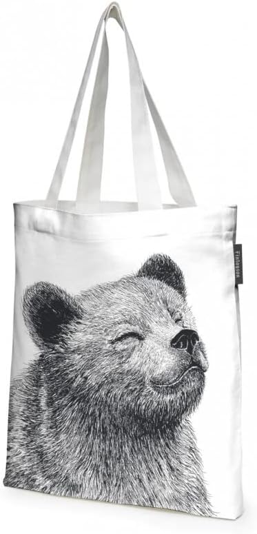 Bear and Hedgehog Tote Bag - Finlayson - Aamu.co.uk - Finlayson