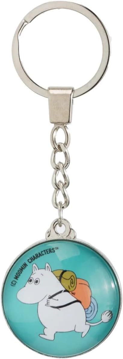 Moomin Moomintroll Adventure Keyring - Turquoise - Light Blue - Glass - Aamu.co.uk - NordicBuddies - Aamu.co.uk