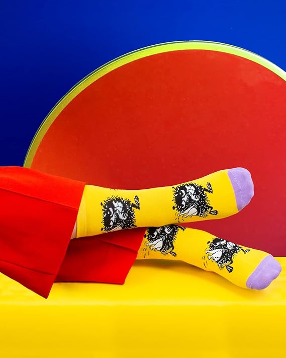 Stinky's Getaway Ladies Moomin Socks, Yellow, EU36-42 - Aamu.co.uk - NordicBuddies - Aamu.co.uk