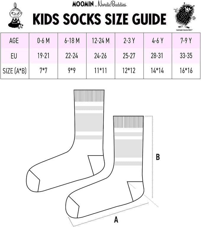 Moomintroll and Stinky Kids Moomin Sock Set - Brown and Grey - Aamu.co.uk - NordicBuddies - Aamu.co.uk