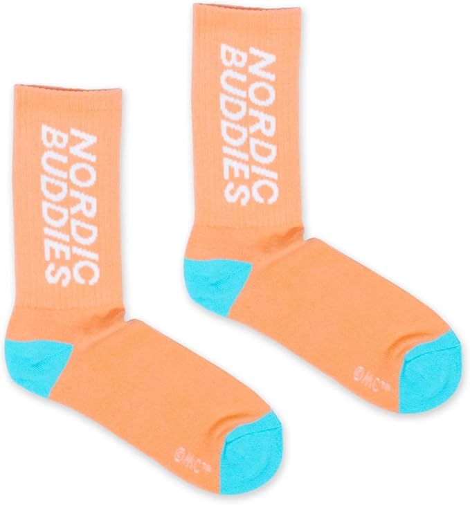 Hattifatteners Retro Men Moomin Socks - Peach - Size EU40-45, UK6.5-10 - Aamu.co.uk - NordicBuddies - Aamu.co.uk