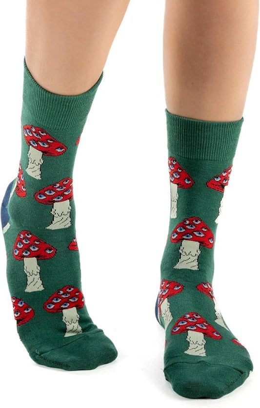 Good Luck Sock Women's Mushroom Socks, Adult - Aamu.co.uk - Good Luck Socks - Aamu.co.uk