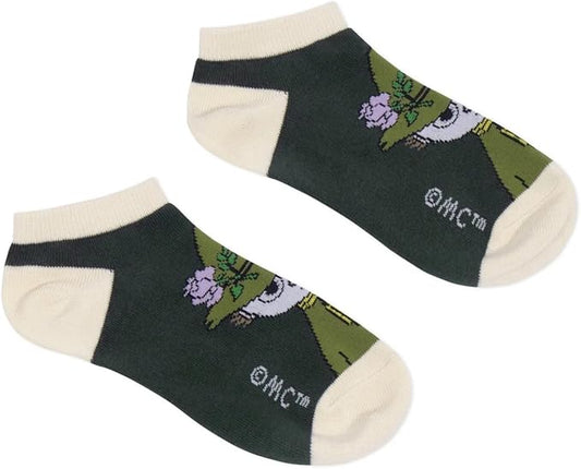 Snufkin Adventure Moomin Ankle Socks - Green - Size EU36-42, UK3-8 - Aamu.co.uk - NordicBuddies - Aamu.co.uk
