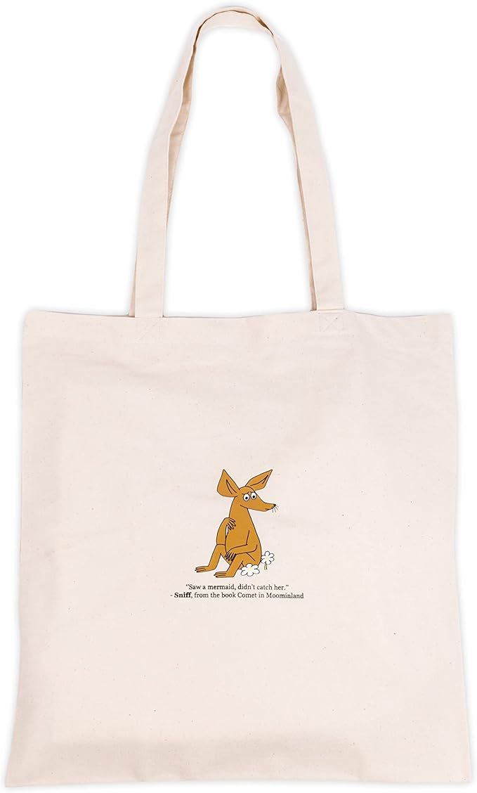 Sniff Wondering Moomin Tote Bag, Offwhite, One size - Aamu.co.uk - NordicBuddies