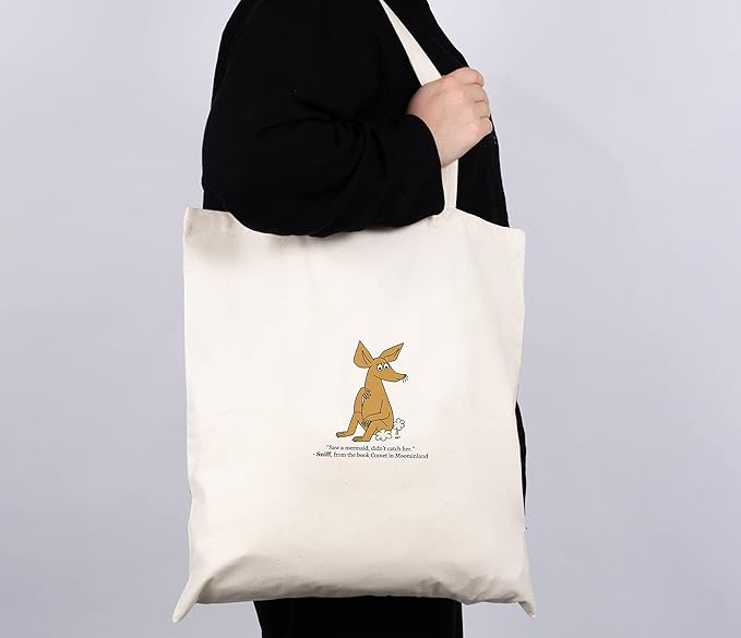 Sniff Wondering Moomin Tote Bag, Offwhite, One size - Aamu.co.uk - NordicBuddies