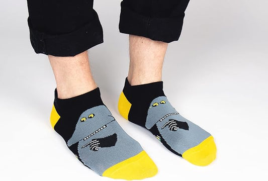 The Groke Men's Moomin Ankle Socks, Black, EU40-45, UK 6.5-10 - Aamu.co.uk - NordicBuddies - Aamu.co.uk