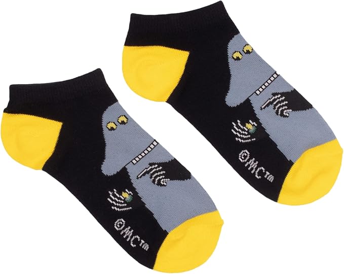 The Groke Men's Moomin Ankle Socks, Black, EU40-45, UK 6.5-10 - Aamu.co.uk - NordicBuddies - Aamu.co.uk