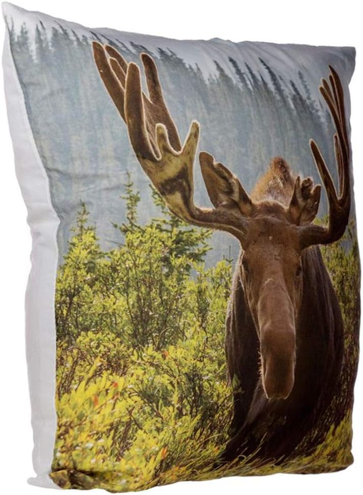 Moose Photo Cushion Cover with Insert 50 x 50cm - Aamu.co.uk - Puckator - Aamu.co.uk