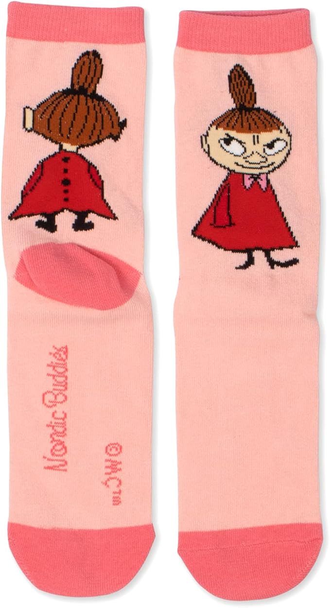 Little My Butt Ladies Moomin Socks, Pink, EU36-42 - Aamu.co.uk - NordicBuddies