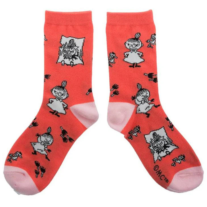 Little My Happiness Ladies Moomin Socks, Red, EU36-42 - Aamu.co.uk - NordicBuddies