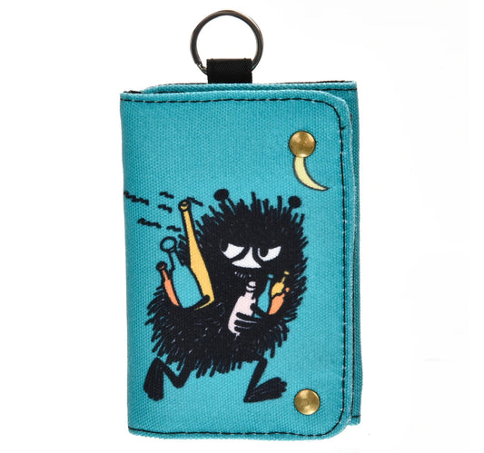 Stinky's Getaway - Canvas Three-fold Wallet with Key Ring - Petrol Green - Aamu.co.uk - NordicBuddies - Aamu.co.uk