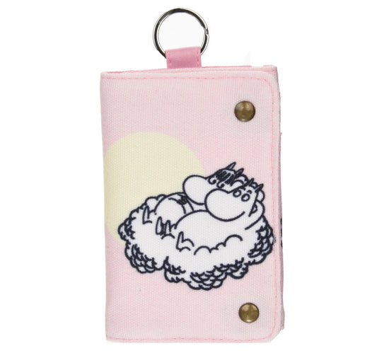 Moomintroll Up in The Clouds - Canvas Wallet - Pink - Aamu.co.uk - NordicBuddies - Aamu.co.uk
