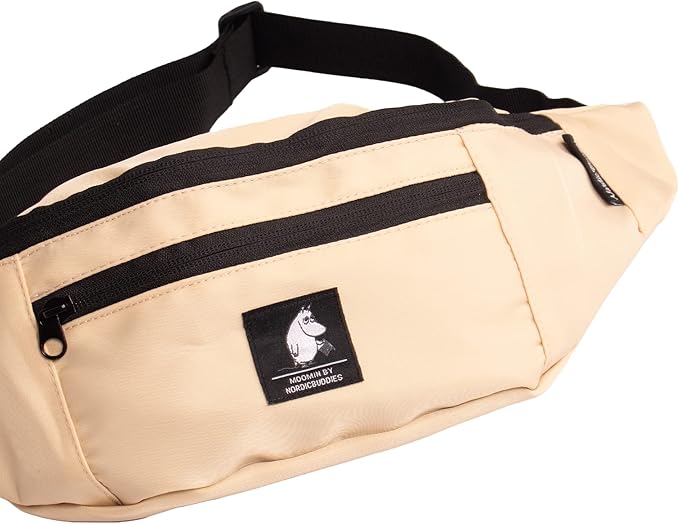 Moominpappa Humble Moomin Waist Bag, Beige, One Size - Aamu.co.uk - NordicBuddies - Aamu.co.uk