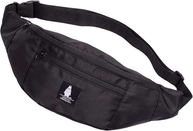 Moomintroll Angry Moomin Waist Bag, Black, One Size - Aamu.co.uk - NordicBuddies - Aamu.co.uk