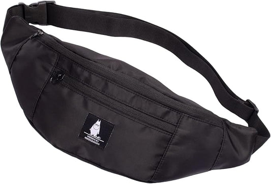 Moomintroll Angry Moomin Waist Bag, Black, One Size - Aamu.co.uk - NordicBuddies - Aamu.co.uk