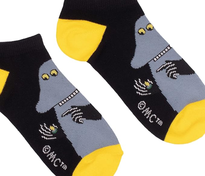 The Groke Men's Moomin Ankle Socks, Black, EU40-45, UK 6.5-10 - Aamu.co.uk - NordicBuddies - Aamu.co.uk