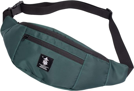 Snufkin Adventure Moomin Waist Bag, Green, One Size - Aamu.co.uk - NordicBuddies - Aamu.co.uk