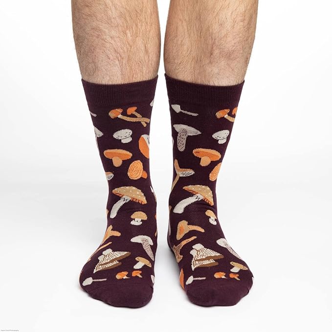 Good Luck Sock Men's Mushroom Socks, One size - Aamu.co.uk - Good Luck Socks - Aamu.co.uk