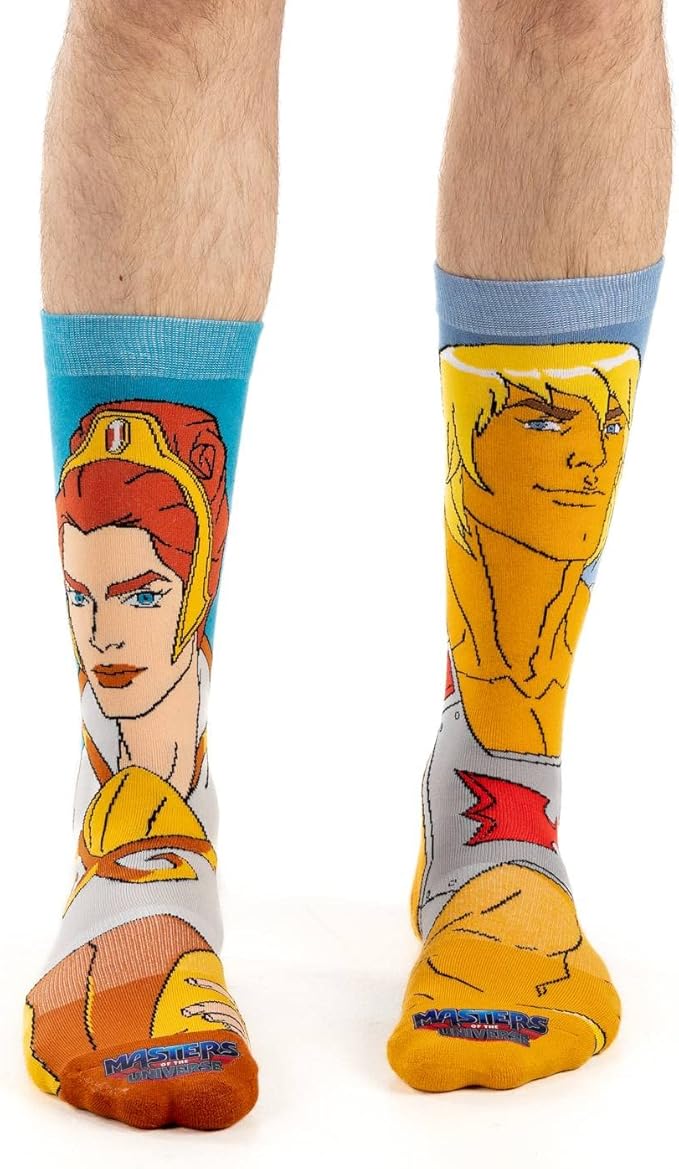 Good Luck Sock Men's Masters of the Universe & He-Man Socks, Adult, One Size - Aamu.co.uk - Good Luck Socks - Aamu.co.uk