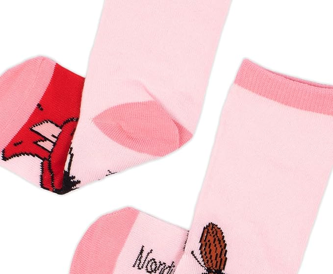 Little My Happiness Kids Moomin Socks, Pink/Red - Aamu.co.uk - NordicBuddies - Aamu.co.uk