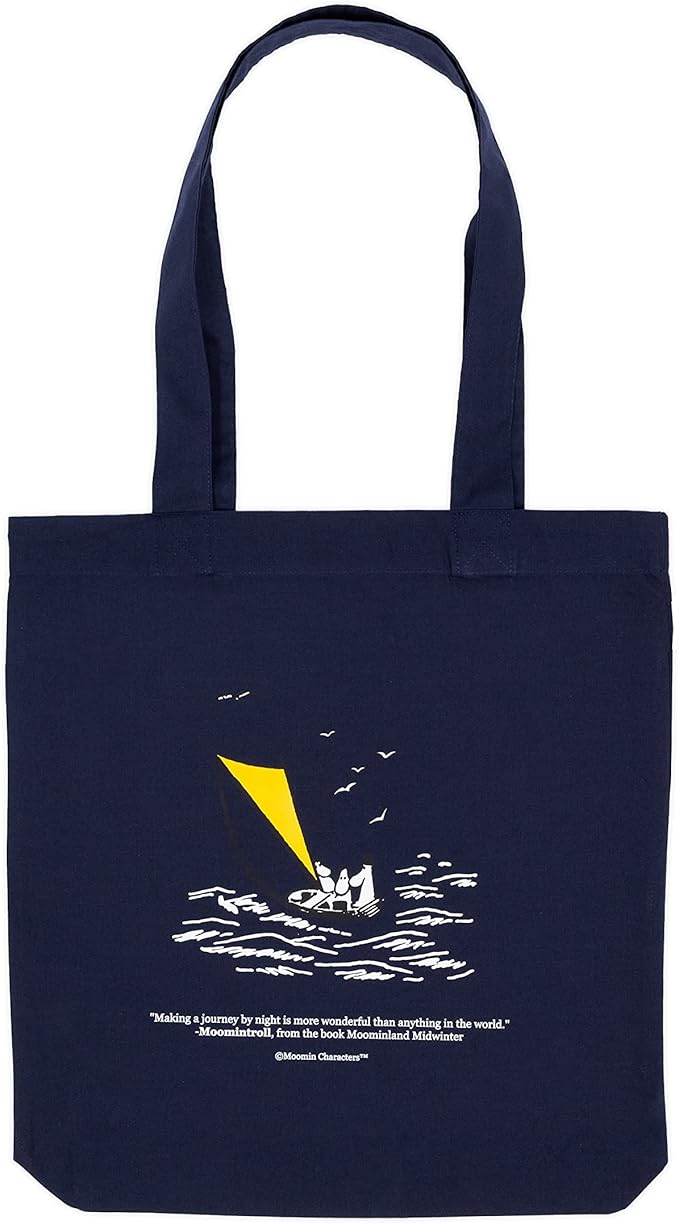 Moomin at the Sea Moomin Tote Bag, Navy, One size - Aamu.co.uk - NordicBuddies - Aamu.co.uk