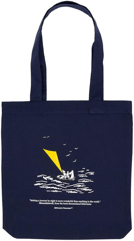 Moomin at the Sea Moomin Tote Bag, Navy, One size - Aamu.co.uk - NordicBuddies - Aamu.co.uk
