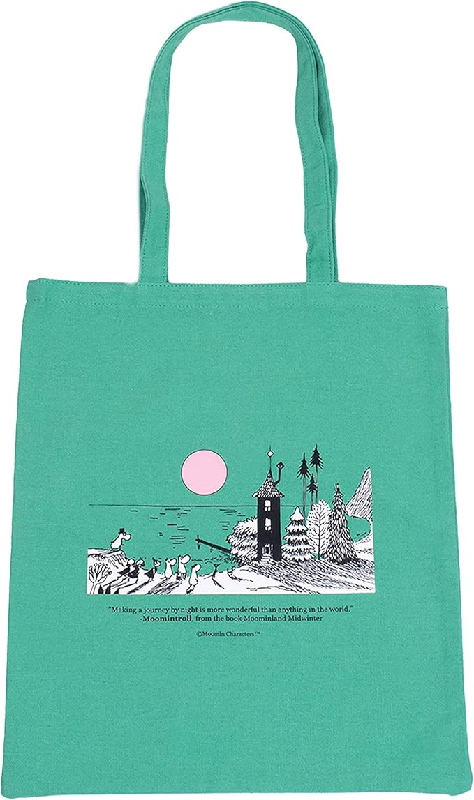 Moominvalley Moomin Tote Bag, Green, One size - Aamu.co.uk - NordicBuddies - Aamu.co.uk