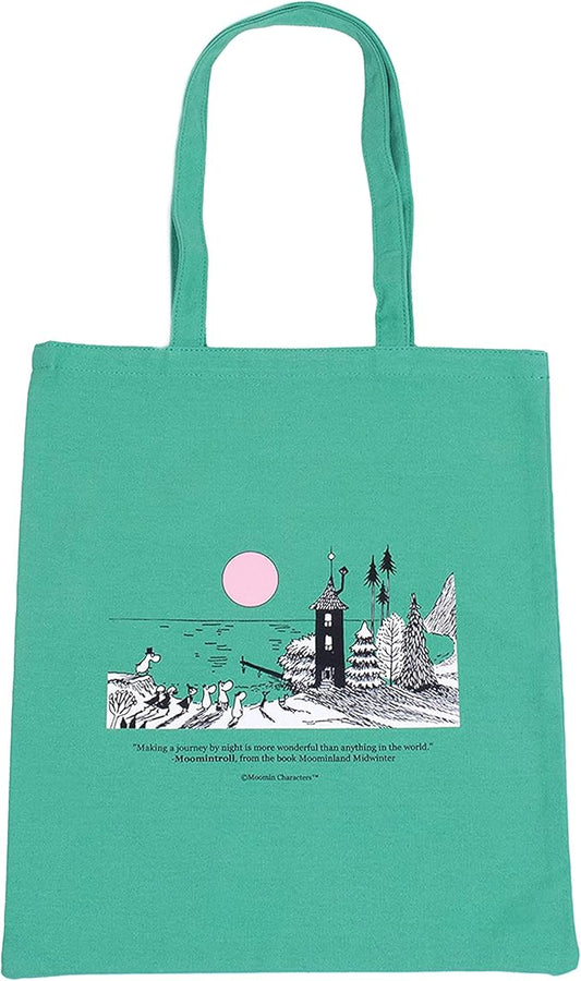 Moominvalley Moomin Tote Bag, Green, One size - Aamu.co.uk - NordicBuddies - Aamu.co.uk