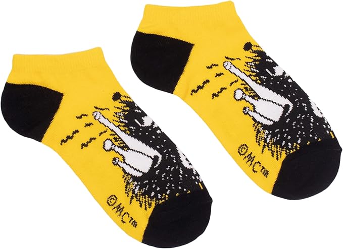 Stinky Pranking Men's Moomin Ankle Socks, Yellow, EU 40-45, UK 6.5-10 - Aamu.co.uk - NordicBuddies - Aamu.co.uk