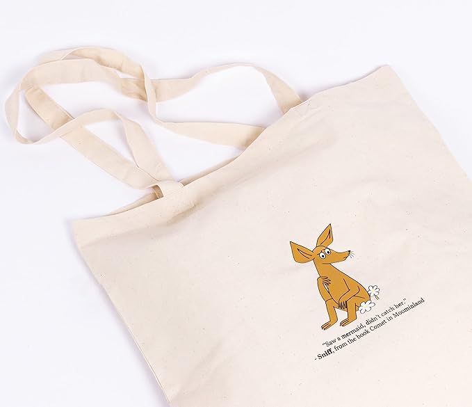 Sniff Wondering Moomin Tote Bag, Offwhite, One size - Aamu.co.uk - NordicBuddies