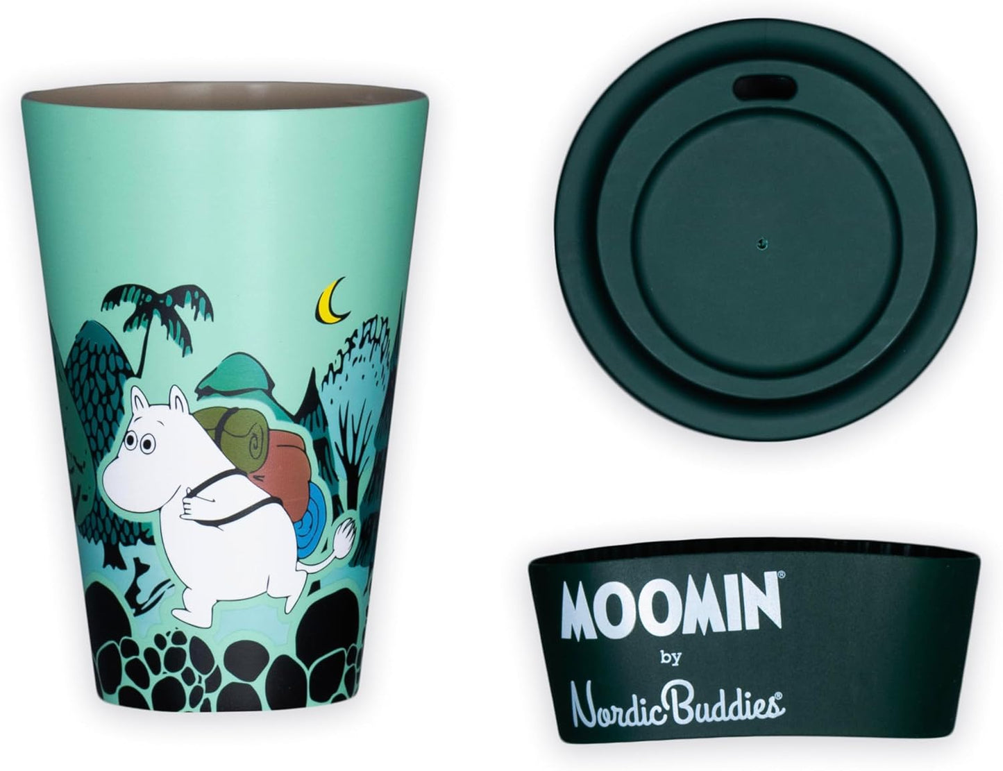 Nordicbuddies Moomintroll Adventure Takeaway Mug PLA 450 ml - Aamu.co.uk - NordicBuddies - Aamu.co.uk