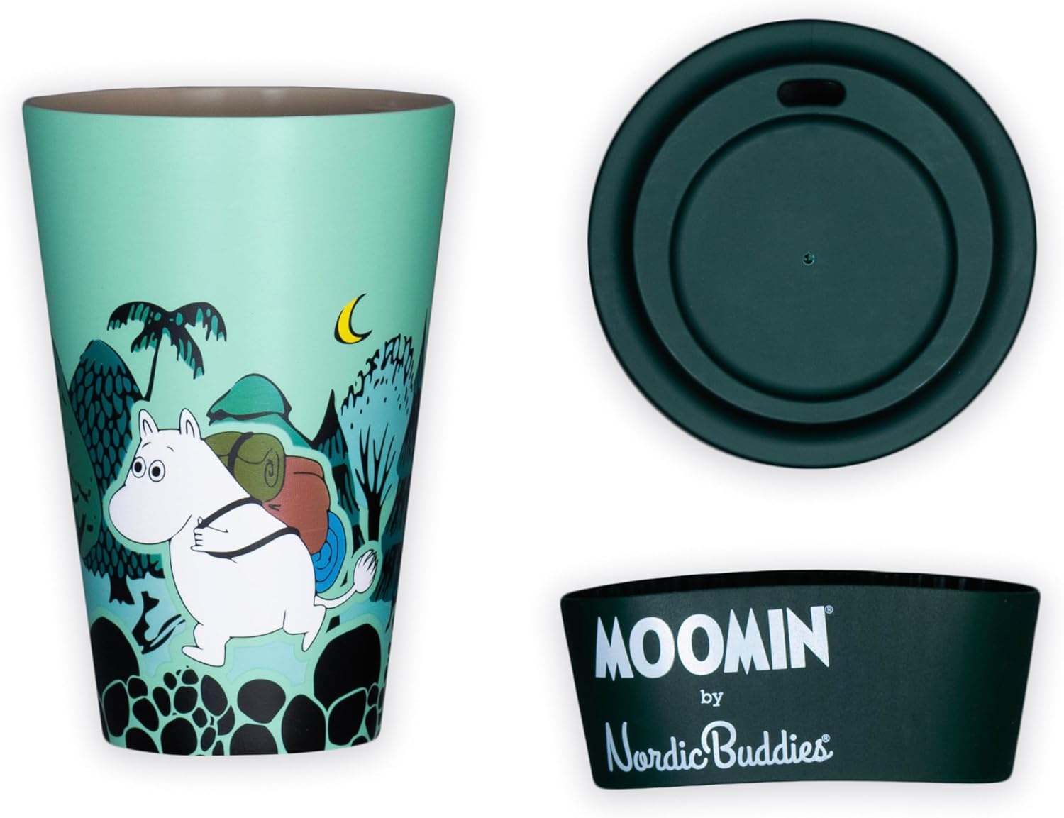 Nordicbuddies Moomintroll Adventure Takeaway Mug PLA 450 ml - Aamu.co.uk - NordicBuddies - Aamu.co.uk