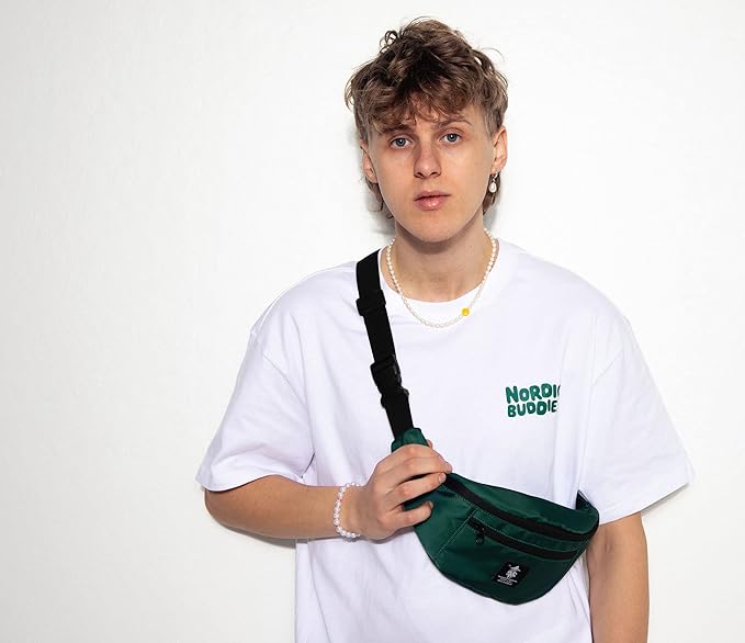 Snufkin Adventure Moomin Waist Bag, Green, One Size - Aamu.co.uk - NordicBuddies - Aamu.co.uk