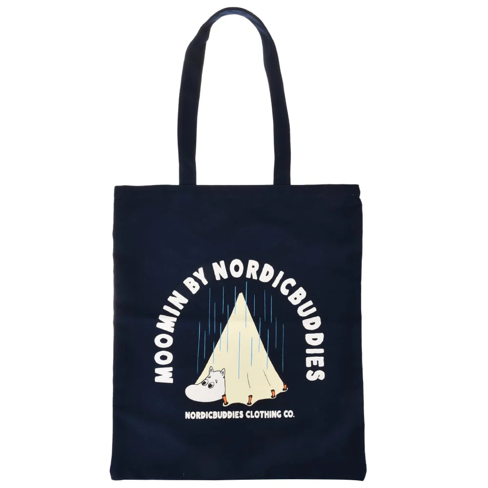 Moomintroll Camping, Moomin Tote Bag, Navy Blue - Aamu.co.uk - NordicBuddies