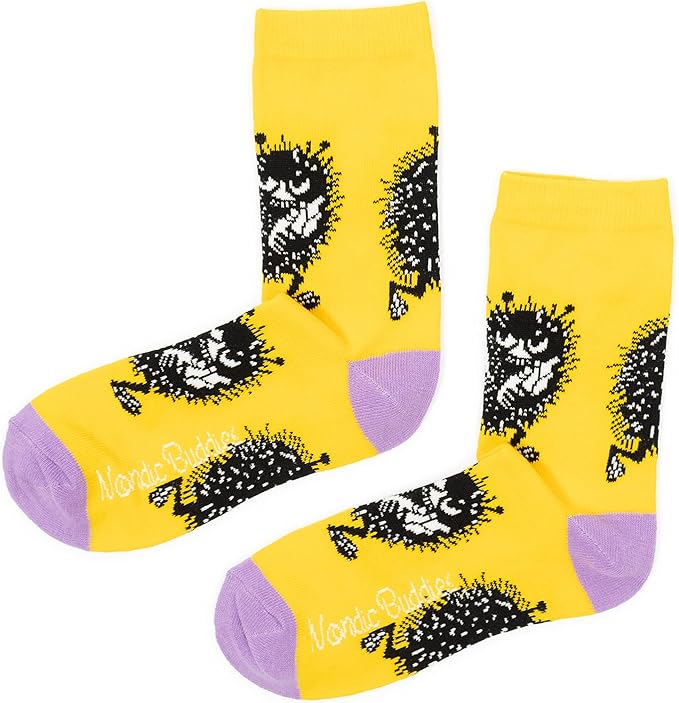 Stinky's Getaway Ladies Moomin Socks, Yellow, EU36-42 - Aamu.co.uk - NordicBuddies - Aamu.co.uk