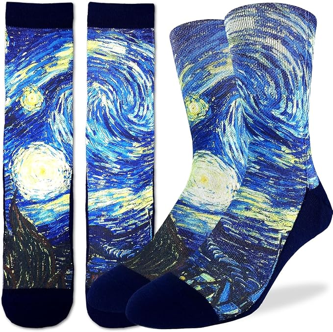 Good Luck Sock Men's The Starry Night (Van Gogh) Socks, Adult - Aamu.co.uk - Good Luck Socks - Aamu.co.uk