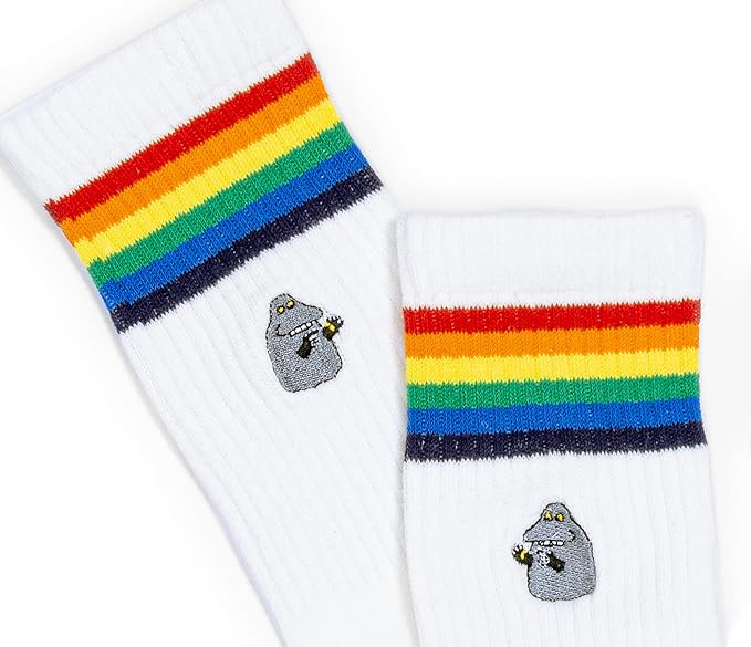 The Groke Retro Men's Moomin Socks, White, EU40-45 - Aamu.co.uk - NordicBuddies - Aamu.co.uk