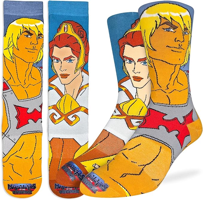 Good Luck Sock Men's Masters of the Universe & He-Man Socks, Adult, One Size - Aamu.co.uk - Good Luck Socks - Aamu.co.uk