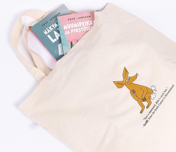 Sniff Wondering Moomin Tote Bag, Offwhite, One size - Aamu.co.uk - NordicBuddies