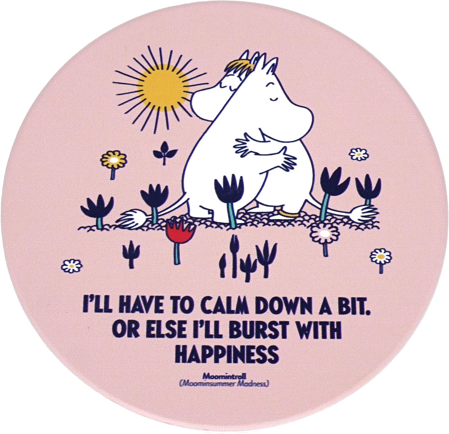 Moomin Hug Ceramic Single Coffee Mug Coaster - Aamu.co.uk - Half Moon Bay - Aamu.co.uk